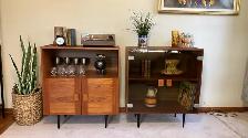 Mid century. TEAK TECK. Crédence, bahut disques vinyles, bar, bi - Photo 4