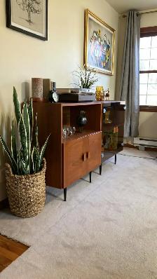 Mid century. TEAK TECK. Crédence, bahut disques vinyles, bar, bi - Photo 10