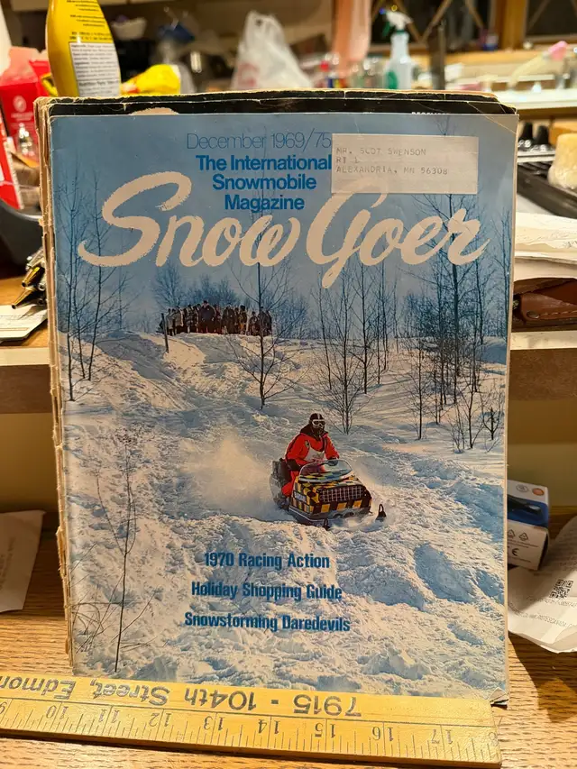 Vintage Snowmobile Snow Goer Magazines 1968 / 1969