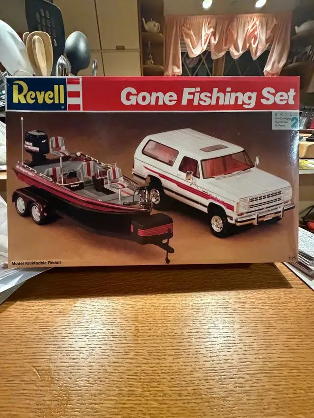 Vintage Revell 1991 Fishing Truck Boat Models