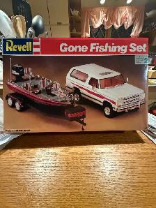 Vintage Revell 1991 Fishing Truck Boat Models