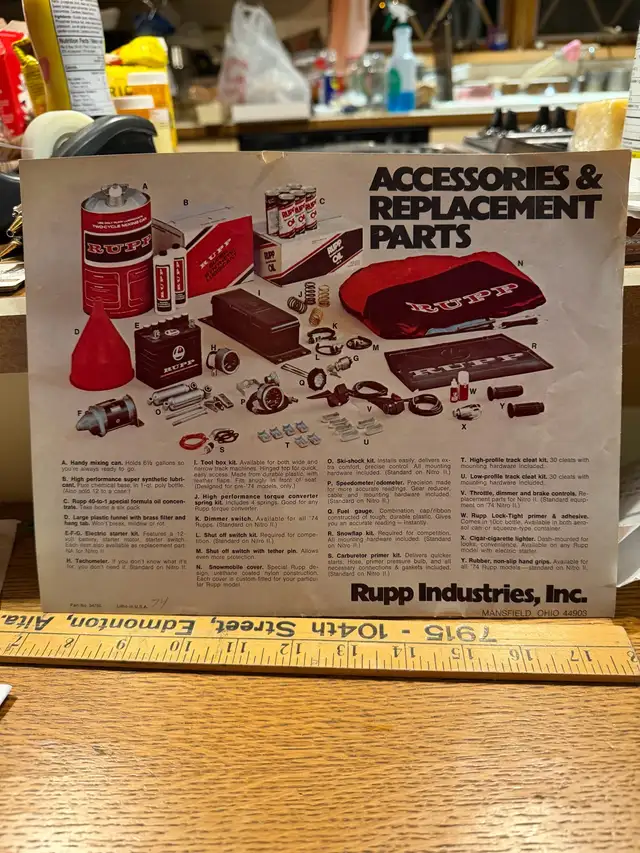 Vintage 1974 Rupp Snowmobile Brochure - Photo 2