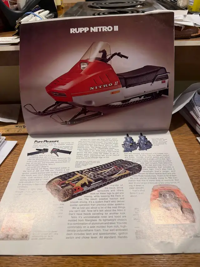 Vintage 1974 Rupp Snowmobile Brochure - Photo 4