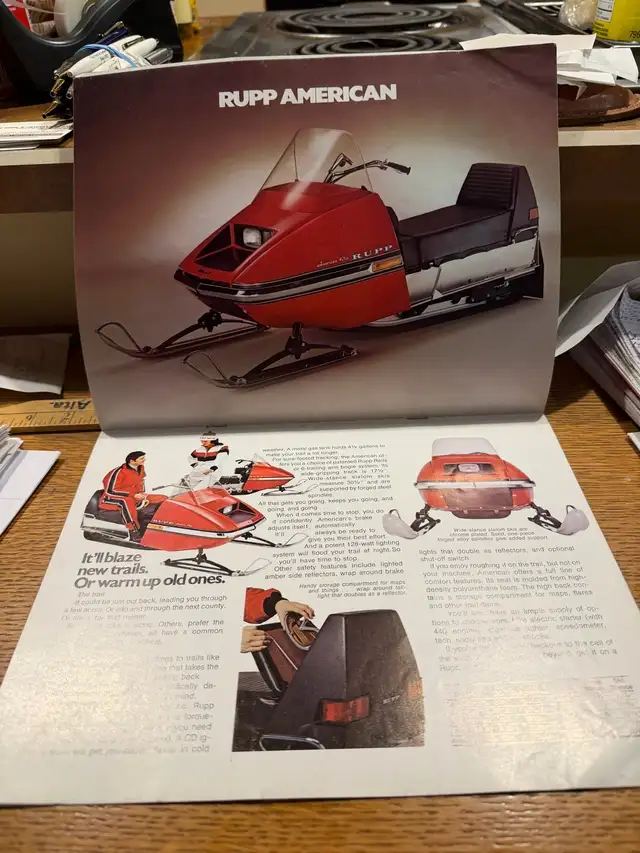 Vintage 1974 Rupp Snowmobile Brochure - Photo 5