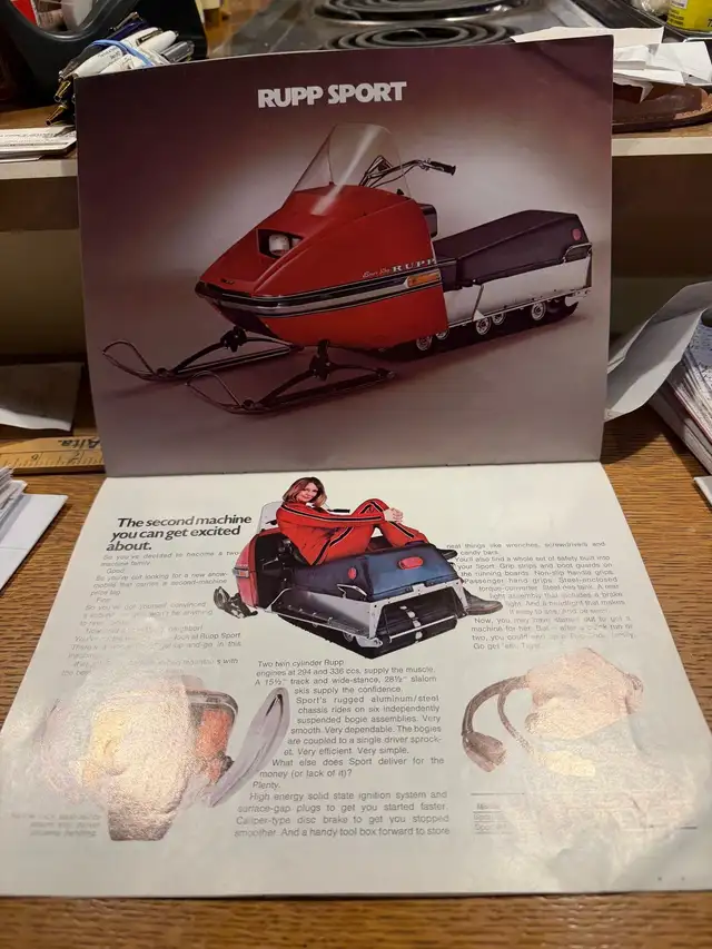 Vintage 1974 Rupp Snowmobile Brochure - Photo 6