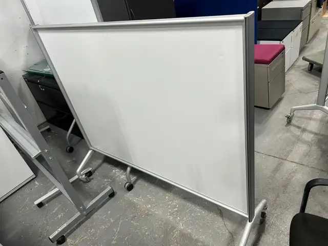 Egan Mobile Whiteboard – 60" Wide | Adjustable Height | $200! - Photo 2