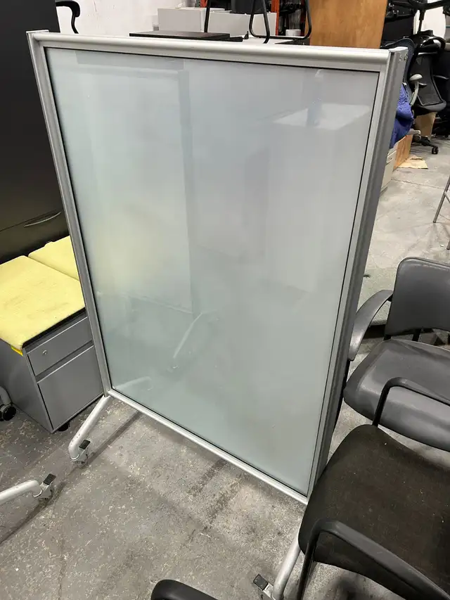 Mobile Glass Whiteboard – 36" Wide | Adjustable Height (50"–60") - Photo 2