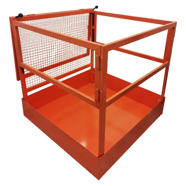Forklift Safety Cage Work Platform Lift Basket Fence 022404 - Photo 5