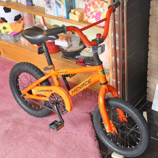 Vélo enfant 14' BMX Norco 4-6 ans QUASI NEUVE AUCUN ROUILLE - Photo 4