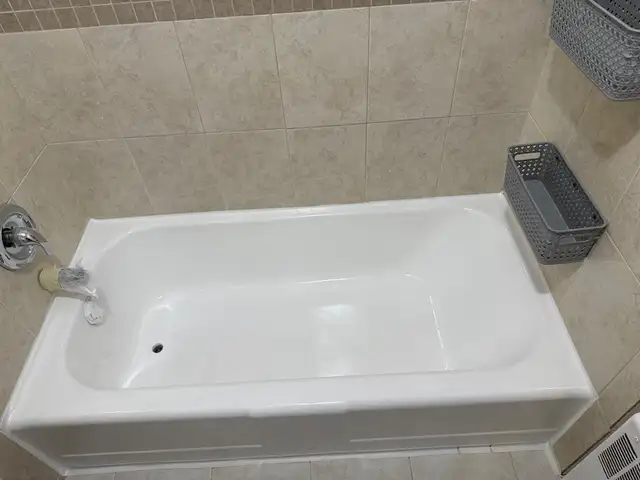 Bathroom Bathtub & Tile Restoration – Clean & Smooth Finish - Photo 3