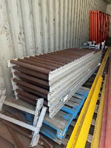 Roller conveyors, 24" rollers.
