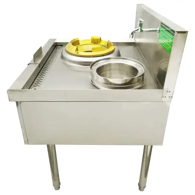 High Fire Stove LPG Gas Burner w/Baffle & Water Basin 053134 - Photo 3