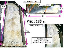 Channel 10'' x 2'' 1/2 x 27''1/2(34''1/4) en angle, et autres