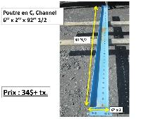 Channel 10'' x 2'' 1/2 x 27''1/2(34''1/4) en angle, et autres - Photo 3
