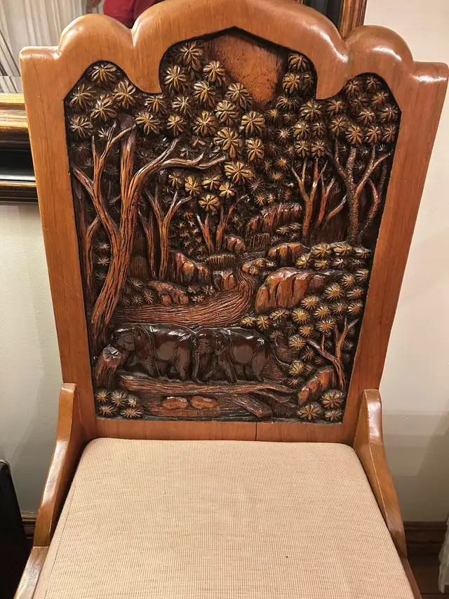 One of a kind, hand carved furniture set from Thialand - Photo 3