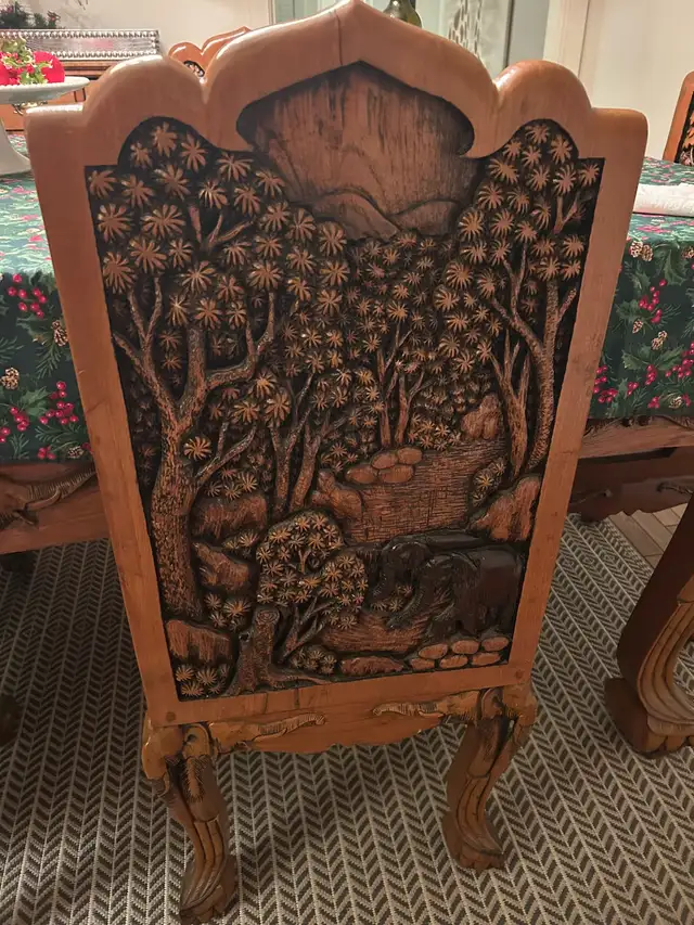 One of a kind, hand carved furniture set from Thialand - Photo 7