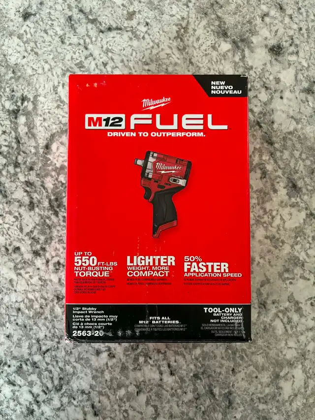 New M12 FUEL Stubby 1/2' Impact Wrench