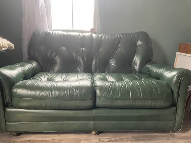 Hancock & Moore genuine leather couch