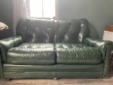 Hancock & Moore genuine leather couch
