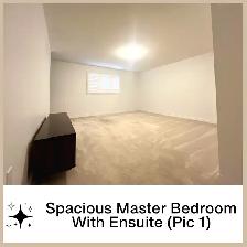 Spacious Master Bedroom w/Ensuite, Ideal for Female Professional