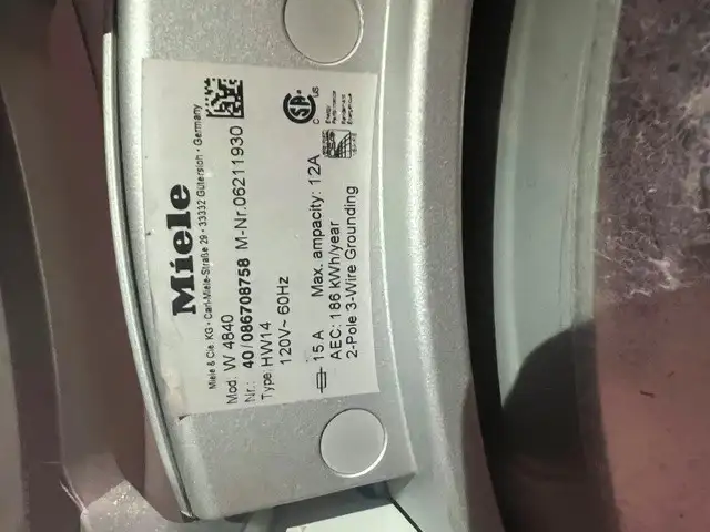 Miele Washer and Dryer For Sale - Photo 5