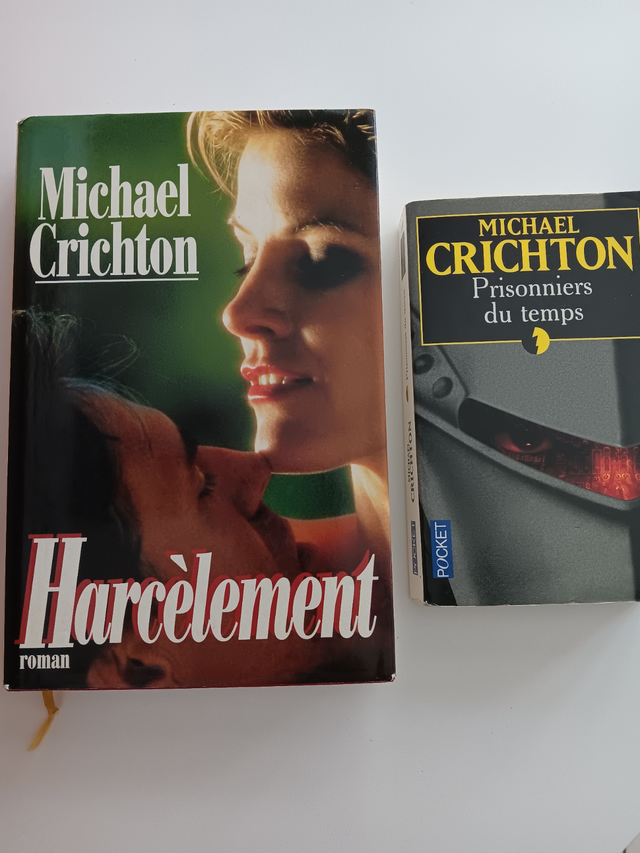 2ROMANS NEUFS DE MICHAEL CRICHTON,HARCÈLEMENT425PA 1 PRISONNIER