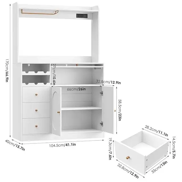 Brand New Pantry Cabinet, 170x40x104.5cm $199