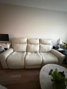 Electric Reclining Leather Sofa