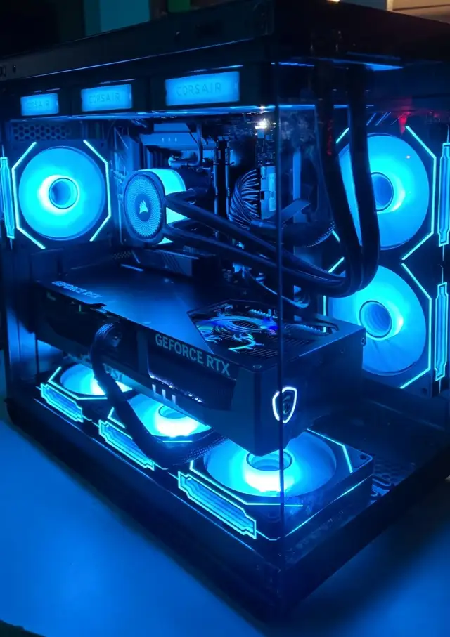 PC GAMING NEUF RTX 5090 AMD Ryzen 7 9800X3D 64GB DDR5 2TB NVMe