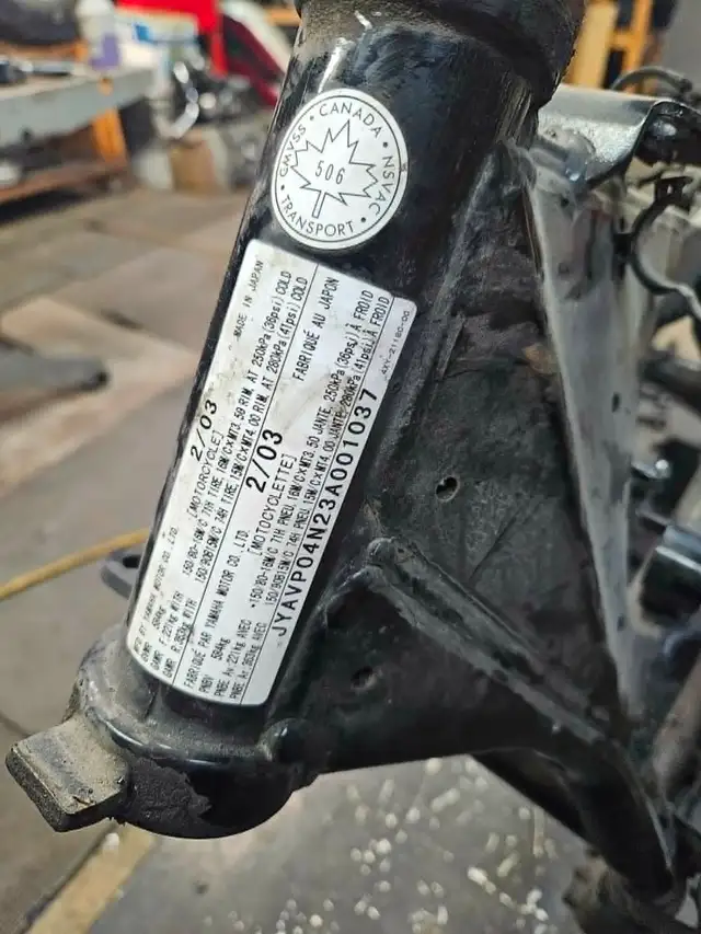 Yamaha XVZ1300 Royal Star Venture Frame / papier sans inspection - Photo 2