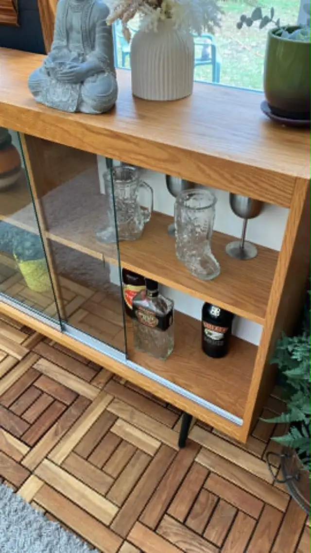 Mid century. Crédence, buffet, bibliothèque. Lampe teak teck PAS - Photo 4