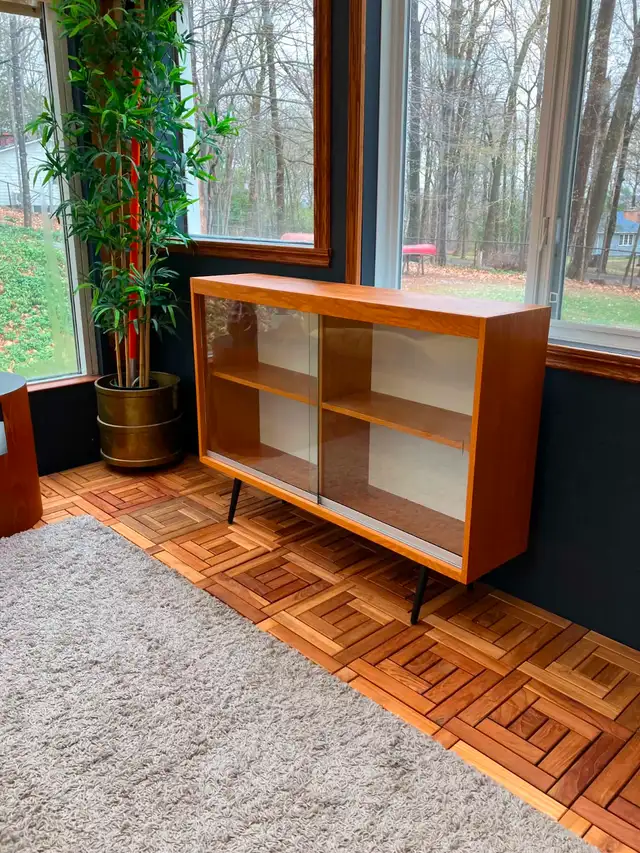 Mid century. Crédence, buffet, bibliothèque. Lampe teak teck PAS - Photo 6