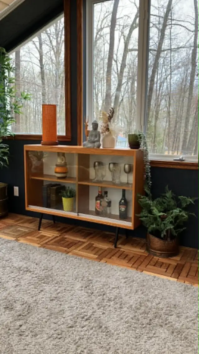 Mid century. Crédence, buffet, bibliothèque. Lampe teak teck PAS - Photo 9