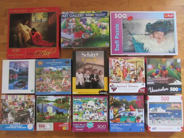 Casse-têtes 500 pièces à vendre ... voir photos