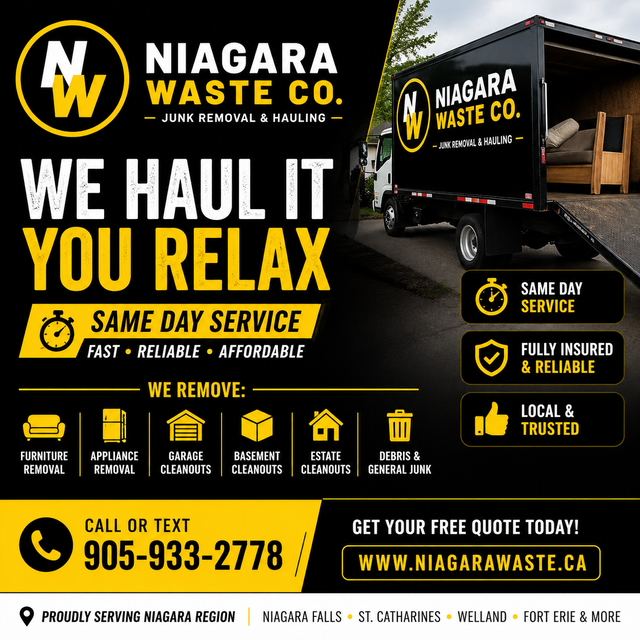 Same Day Junk Removal – Fast, Affordable, Niagara Waste Co. - Photo 2