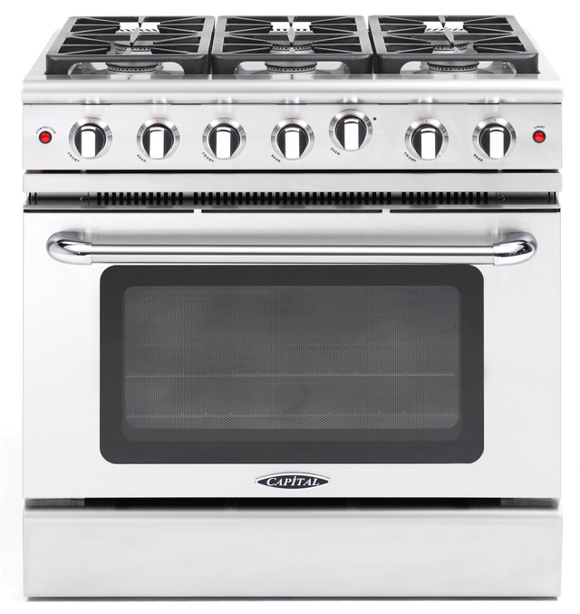 Capital Gas Range 36' Precision Series MCR366N Pro-Style With 6 - Photo 2