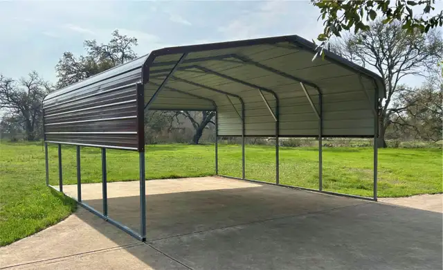 Abri de voiture robuste en acier 11x19 - Photo 3