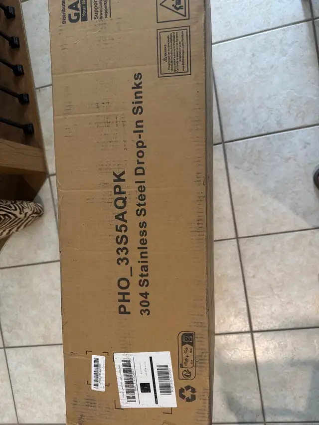 kitchen sink stainless steel 33X22 inches - Photo 2