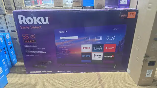 ROKU 55' 4K QLED MINI LED TV WITH BLUETOOTH
