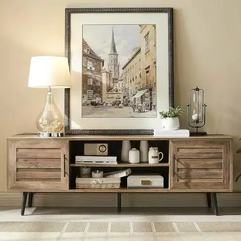 Brand New Wood TV Stand for 65-inch TVs, Special $99 - Photo 4