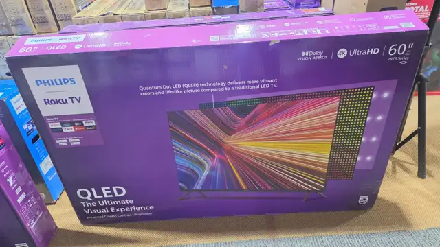 PHILIPS 60' UHD QLED, 4K UHD QLED TV