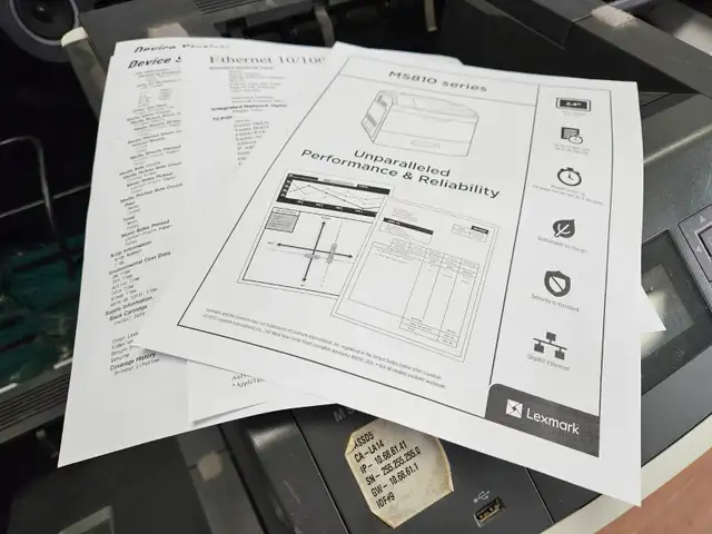 Lexmark ms810n Monochrome Laser Printer - Photo 2