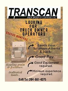 Looking for Truck Owner Operators