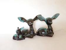 Blue Mountain Pottery Deer Figures