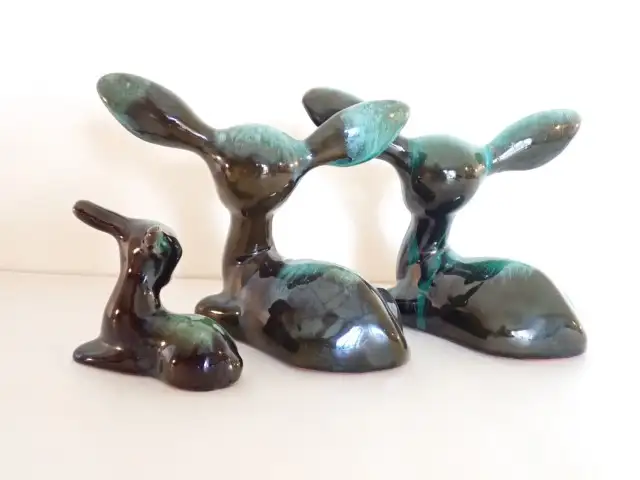 Blue Mountain Pottery Deer Figures - Photo 4