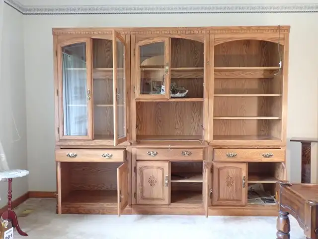 3 Piece Oak Wall Unit - Photo 2