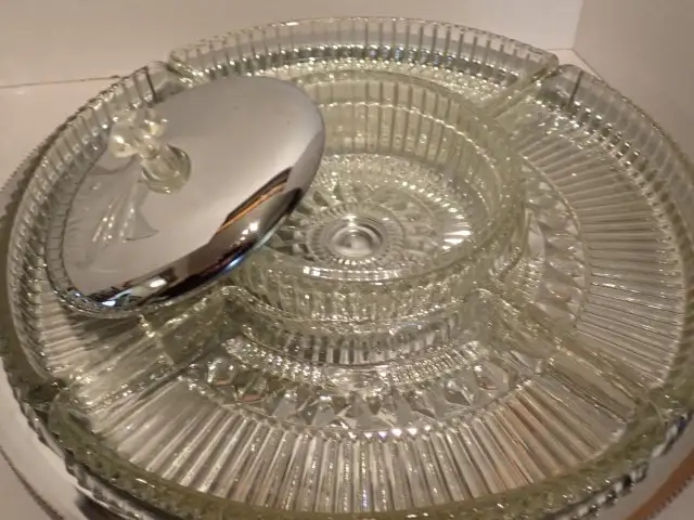 1960s Glass & Chrome Lazy Susan - Photo 6