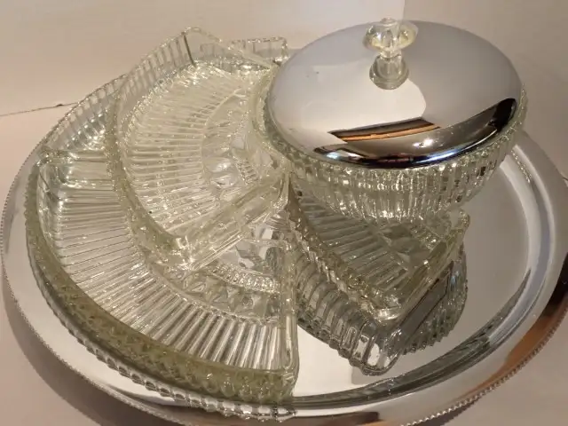 1960s Glass & Chrome Lazy Susan - Photo 7
