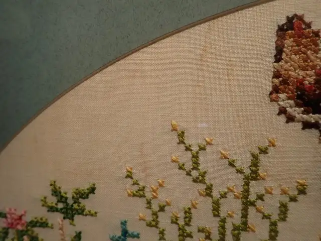 MCM Cross Stitched Framed Wall Art - Photo 5