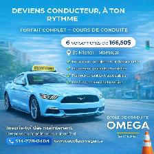 Cours de conduite complet (166$   tax) EN LIGNE